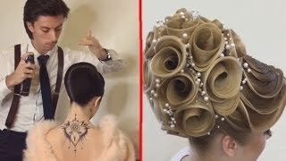 Georgiy Kot 7 Beautiful Hairstyles Design ● Hairstyles Transformations [upl. by Lahtnero]