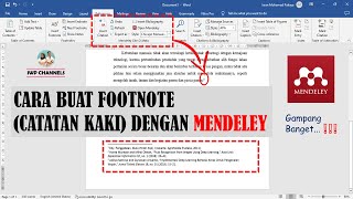 CARA MEMBUAT FOOTNOTE ATAU CATATAN KAKI MENGGUNAKAN MENDELEY [upl. by Dinerman]