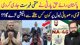 Pakistan Rahe Haq Party Candidate List 2024  Election 2024 Candidate List [upl. by Bluma]