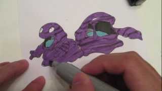 How to draw Pokemon No88 Grimer No 89 Muk [upl. by Enyaz]