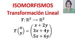 DETERMINAR si una transformación Lineal es un ISOMORFISMO Álgebra lineal ISOMORFISMOS [upl. by Ahserak698]