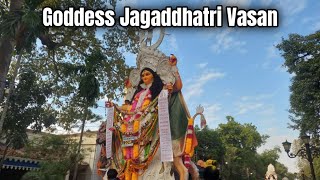 Goddess Jagaddhatri Visarjan at Chandannagar in Ganga River। Chandannagar Jagadhatri Puja 2024 [upl. by Silera875]