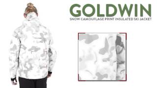 Goldwin Snow Camouflage Print Ski Jacket  Waterproof PrimaLoft® For Men [upl. by Niarfe]