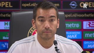 Persconferentie Giovanni van Bronckhorst voorafgaand aan FeyenoordVitesse [upl. by Kemp419]