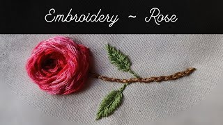 Embroidery  Rose [upl. by Piers]