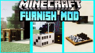 FURNISH MOD 1201  How to Install amp Review  Custom Furniture for Minecraft Builds 2024 [upl. by Ahcsrop]