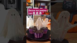 Decora tus postres con fantasmas 👻 halloween decoraciondepasteles [upl. by Adai354]