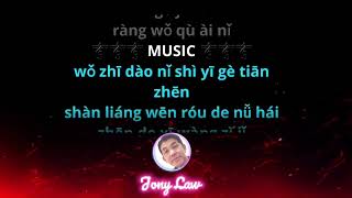 Yi Ding Yao Ai Ni Thian Yi LongKaraoke MaleNo Vocal [upl. by Anirtap]