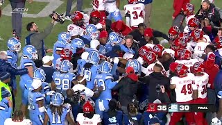 NC State amp North Carolina get into altercation after their rivalry game  ESPN College Football [upl. by Steffie]