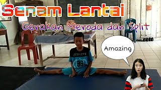 Senam Lantai Meroda dan Splits quotgymnasticsquot [upl. by Ashely232]