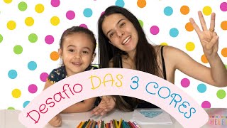 😃 Desafio das 3 cores com a mamãe 🌈✨ [upl. by Zippora]