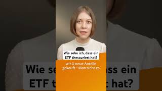 Wie sehe ich dass ein ETF thesauriert hat  justETF [upl. by Nova]