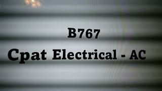 767 Cpat  Electical  AC [upl. by Adekam]