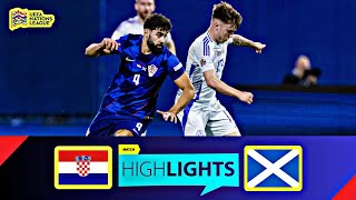 Croatia VS Scotland  Highlights  UEFA Nations League  13 October 2024 [upl. by Nelon]