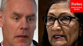 You Cant Answer Ryan Zinke Stunned By Deb Haalands Response To Question About Task Force [upl. by Namara]