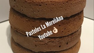 El mejor pan esponja de CHOCOLATE para torta pastel bizcocho de 60 personas [upl. by Rednasyl]