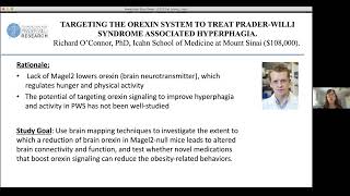 TARGETING THE OREXIN SYSTEM TO TREAT PRADERWILLI SYNDROME ASSOCIATED HYPERPHAGIA [upl. by Adlin122]