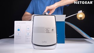 Orbi WiFi 6 Unboxing  EinrichtungsTutorial [upl. by Ellennad56]