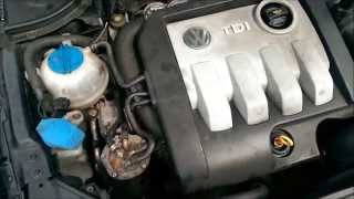 Part2 Engine sound after big end bearings shells replacement VW Passat B6 19TDI [upl. by Aciraa]