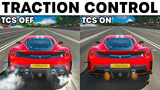 Forza Horizon 4  How Much Faster Is A Car With Traction Control Off [upl. by Fridell]