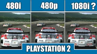 Gran Turismo 4 PS2 480i vs 480p vs 1080i Does it really run in 1080i Which mode is the best [upl. by Kcirddehs820]