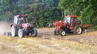 🔥Prace pożniwne czyli talerzowanie i siew poplonu🌾2x Ursus C330mC360🚜Case 4230😱 [upl. by Isador687]