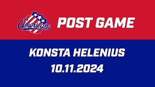 Konsta Helenius Post Game  10112024 [upl. by Malloy]