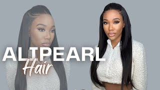 New Pre Styled Straight Wig For BEGINNERS  Honest Review  Alipearl Hair [upl. by Sateia]