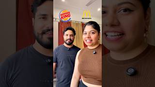 Mcdonalds Vs Burger King ₹500Challenge Who wins😍 ashortaday foodchallenge foodeatingchallenge [upl. by Zawde]