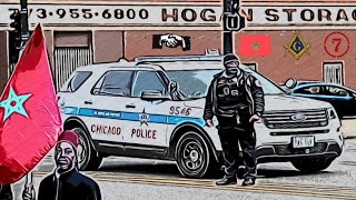 UNHINGED MOORISH SOVEREIGN CITIZEN HARASSING CHICAGO PD [upl. by Drawd]