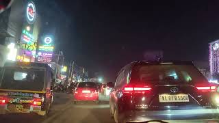 Karnataka to Kerala Road trip  Kerala City night trip road view [upl. by Nomor455]