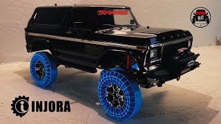 Traxxas Trx4 Ford Bronco 79  INJORA Blue Silicone Rubber Inserts  Installation [upl. by Vipul]