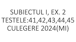 Exerciții de sinteză pentru bacS I ex 2 41424445clasa 9 43clasa 10 [upl. by Ydnirb]