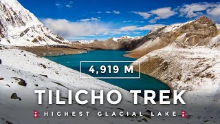 Tilicho Lake Trek  Manang Nepal  The Highest Glacial Lake In The World [upl. by Brigid]