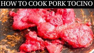 HOW TO COOK PORK TOCINO THE RIGHT WAY I CDO Funtastyk Young Pork Tocino Gerrys Homecooking [upl. by Malita685]