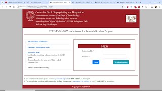 CDFD Hyderabad PhD 2025 Admission for Research Scholars Program  Application Form is Live Now📢 [upl. by Togram]