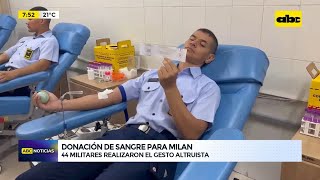 Militares donaron sangre para Milan pequeño se recupera tras cirugía de trasplante [upl. by Aissac]