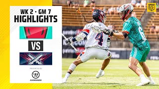 OVERTIME FINISH ON NBC  Cannons vs Whipsnakes Highlights Week 2 [upl. by Trebmal]