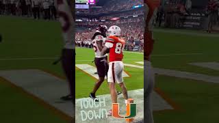 🟧🟩 🏈 Touchdown Miami Hurricanes vs Virginia Tech Hokies [upl. by Anahsak]