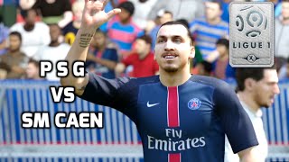 HD PSG vs SM Caen Ligue 1 16 Avril 2016 Fifa 16 FR 1080p60 [upl. by Geminius]