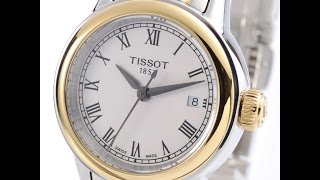 TISSOT WATCH T0852102201300 CARSON LADYS TWOTONE GOLD SILVER QUARTZ [upl. by Martres]