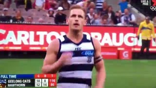 Last 41 Seconds Geelong vs Hawthorn round 1 2016 [upl. by Eveivaneg]