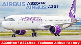 AIRBUS A320321NEO Compilation Airbus Toulouse Factory amp Flight test 2024 [upl. by Colpin]