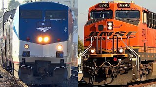 Trains Amtrak BNSF amp Metrolink Fall 2023 [upl. by Krasnoff]