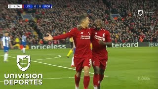 Liverpool marca el 10 con fortuna la defensa desvió el tiro de Keita [upl. by Eno]