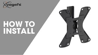 WALL 1120 WALL 1125 WALL 1145  How to install  Fullmotion TV wall mount  Vogels [upl. by Alamac]