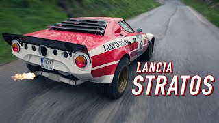 Onboard Lancia Stratos  Ardennes rally  HQ engine sound [upl. by Ita]