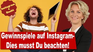 Gewinnspiele auf Social Media Instagram Facebook Das müsst Ihr beachten [upl. by Akers]