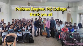 Prabhas Degree PG College Vijayawada All is well 🤝🙏💛 [upl. by Mariellen]