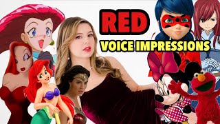 Doing 20 Voice Impressions RED using your comments [upl. by Ailana693]